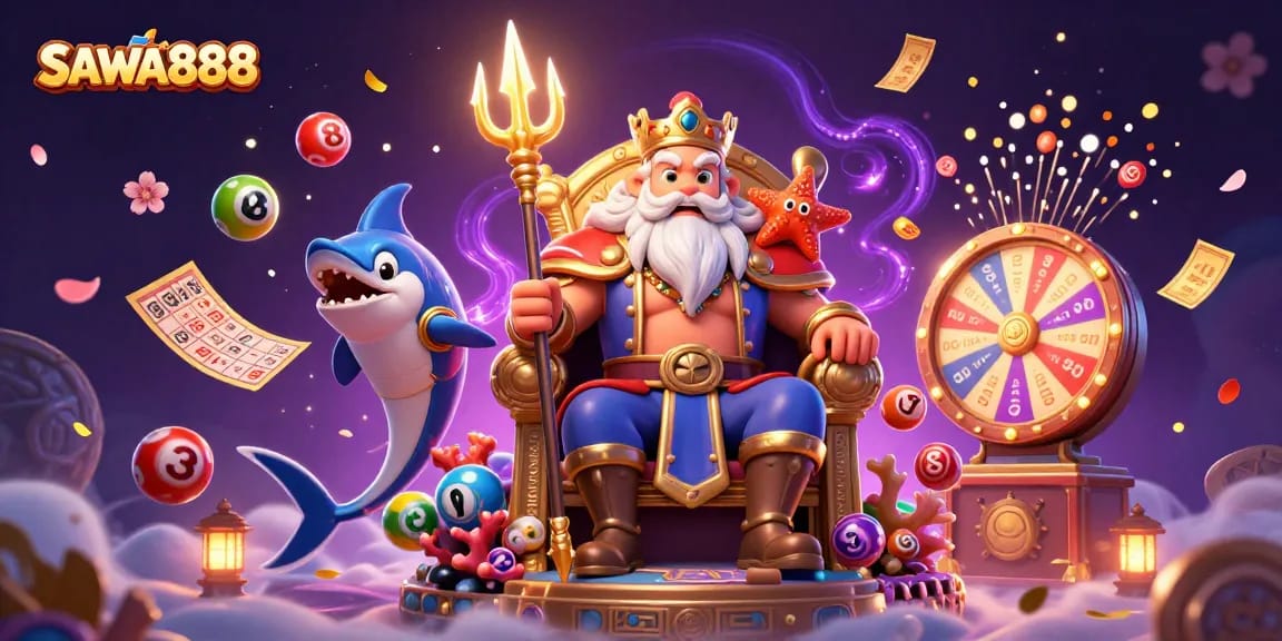 Experience thrilling gameplay with SAWA888 as Neptune presides over dynamic prizes and lottery fun.