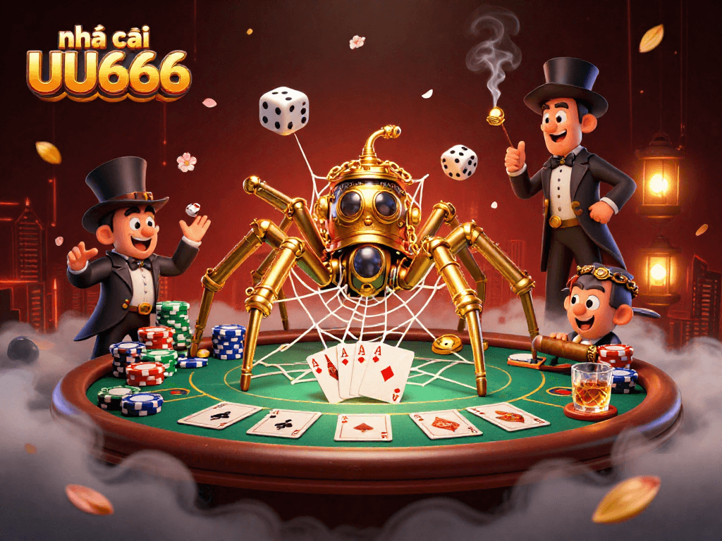Experience the thrill of house gaming with nhà cái UU666's exciting 3D casino scene.
