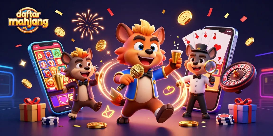 Play daftar mahjong to experience vibrant casino fun with animated hyenas and thrilling games.
