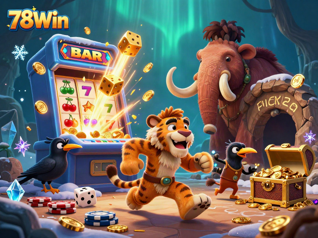 Experience thrilling wins at 78Win's exhilarating casino, featuring vivid characters and dynamic games.