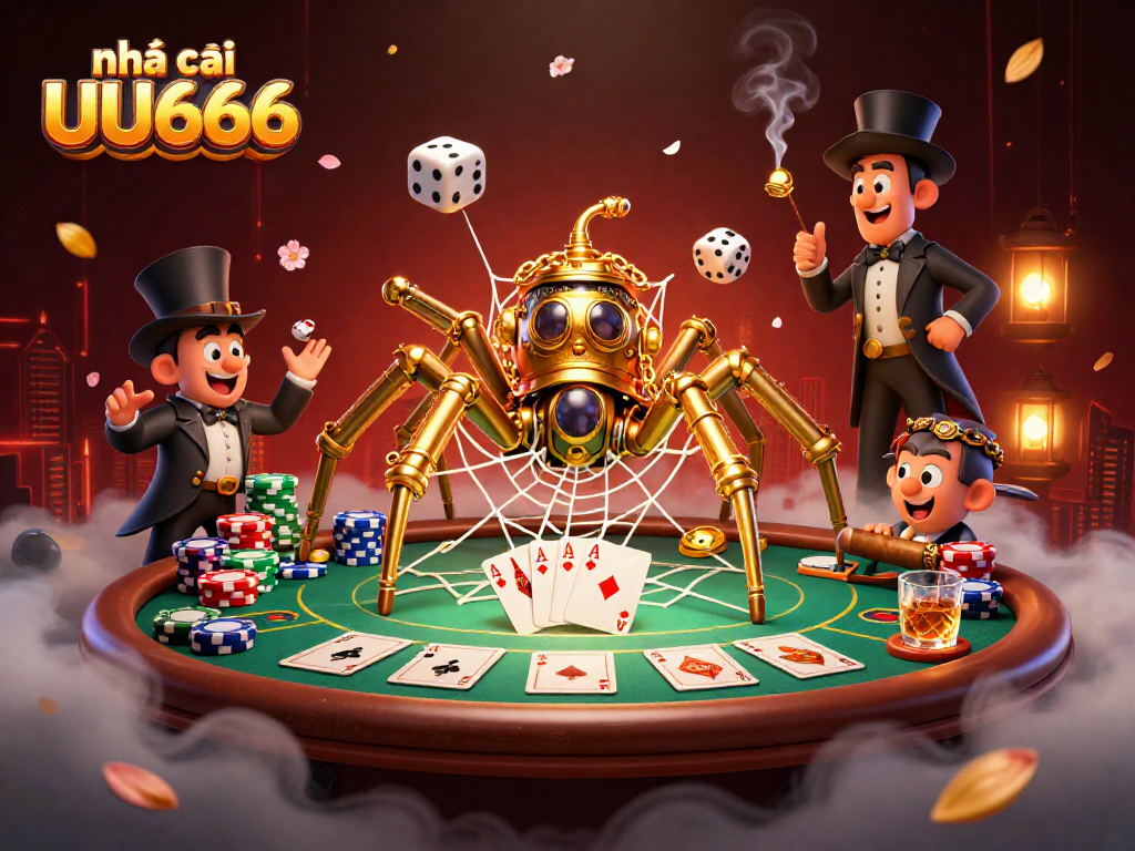 Experience the thrill of house gaming with nhà cái UU666's exciting 3D casino scene.